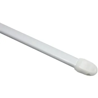 GARDINIA Scheibenstange flachoval 1-läufig Ø 11 mm 30 - 50 cm Weiß