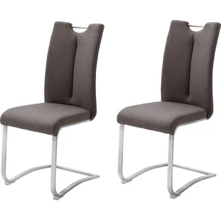 MCA Furniture Freischwinger Artos XL Polyester braun 2er Set