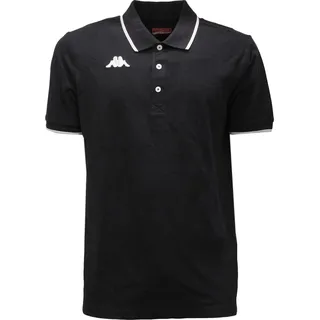 6226AE polo uomo KAPPA black Baumwolle polo-shirt man - Schwarz