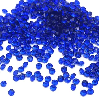 4000 Stück Acryl Deko Diamantkristalle 4mm Glitzer Streudeko Tischschmuck Funkelnd Dekosteine Kristalle Konfetti Diamanten zum DIY Verzieren Tischdeko Hochzeit Taufe Verlobung Valentinstag,Königsblau