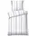 Lola Frottee Silber 155 x 220 cm + 2 x 80 x 80 cm