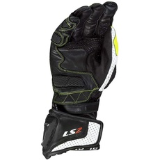 LS2 Handschuhe Swift schwarz/fluoreszierend gelb Größe XXL | geeignet für den Frühling;Sommer;Herbst | hochwertigen Leder | Abriebfestigkeit | Reißfestigkeit | Aufprallschutz | Ergonomisch |