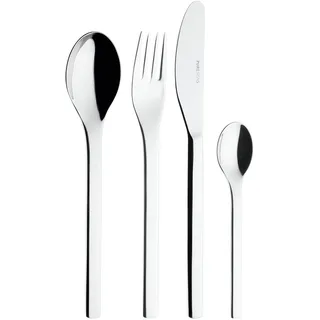 Puresigns ONE Juniorbesteck Edelstahl Poliert Silber 4-teilig
