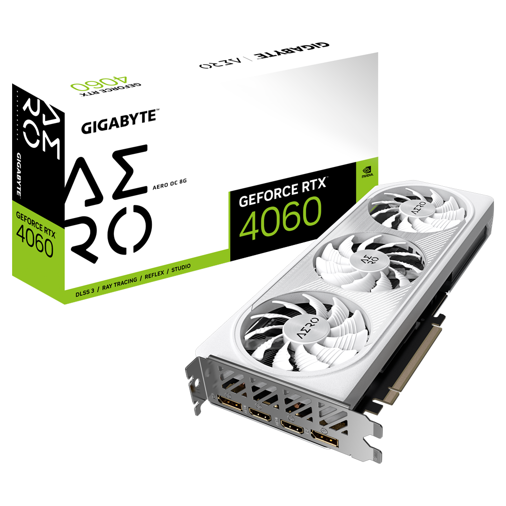 Bild von GeForce RTX 4060 Aero OC 8G 8 GB GDDR6 GV-N4060AERO OC-8GD