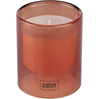 Schöner Wohnen Duftkerze L Sandalwood im Glas Bernstein Ø 9 cm x 11 cm