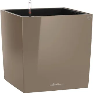 LECHUZA Cube 50 Komplettset 50 x 50 x 50 cm taupe hochglanz