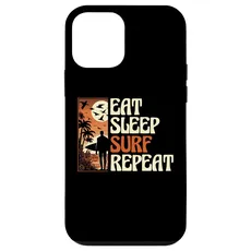 Hülle für iPhone 12 mini Eat Sleep Surf Repeat Surfing Surfboard Surfer Wave Surfer