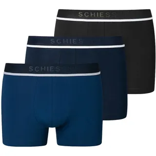 SCHIESSER Boxershorts 3er Pack Blau / Schwarz XXL