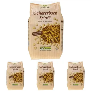 Alnatura Spirelli Kichererbsen, 250g (Packung mit 4)