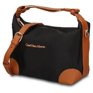 Handtasche für Damen, neu, aus veganem Leder, zweifarbig, schwarz und braun