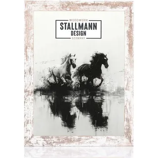 Stallmann Design Bilderrahmen 'Reno' | Größe: 40x40cm | Farbe: Vintage | 40 mm starke Rahmen-Breite