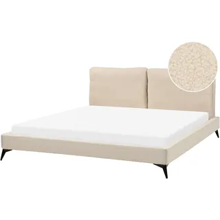 Beliani Polsterbett Beige