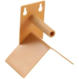 Duvo+ Sitzstangenhalter Kunststoff Beige für Vögel - Befestigung Zaun/Gehölz