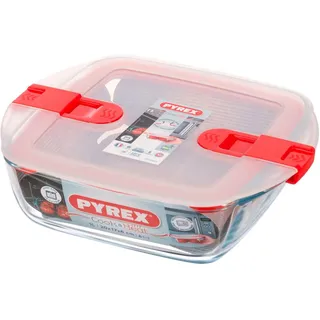 Pyrex 211PH00/7146 mikrowellengeeigneter Aufbewahrungsbehälter aus Glas, Kunststoff, transparent