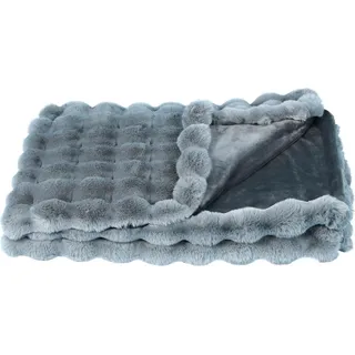 Star Home Wohndecke Felldecke Webpelz Cosy anthrazit 150x200