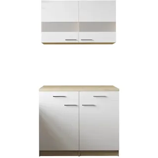 Respekta Küchenschrank Buffet 100 x 60 x 200 cm Weiß
