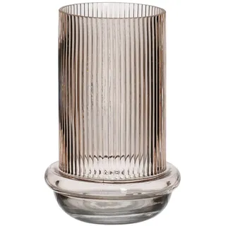 BigBuy Home Vase braun Glas 13,5 x 13,5 x 22 cm