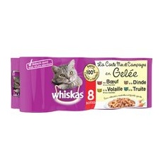 24x390g Sea & Countryside în gelatină La Carte Whiskas Hrană umedă pisici