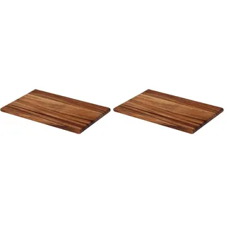 Küchenbretter aus Akazienholz, Frühstücksbrett (Packung mit 2)