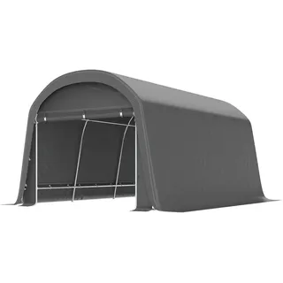 Outsunny Aufbewahrungszelt für Fahrräder , Dunkelgrau , Metall , 300x230x450 cm , Gartenzubehör, Geräteschuppen