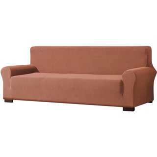 EBETA E Elastisch Sofa Überwürfe Sofabezug, Stretch Sofahusse Sofa Abdeckung Hussen für Sofa, Couch, Sessel 3 Sitzer (Korallenrot, 185-235 cm)