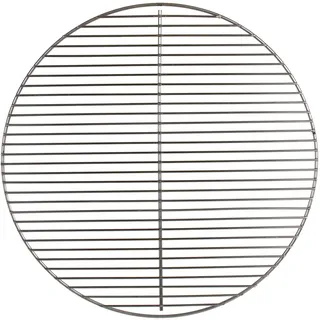 Brandsseller Grillrost Edelstahl Ø 54,5 cm – robuste & rostfreie Rostauflage als Ersatzrost – passend für z. B. 57 cm Kugelgrill von Weber und andere Marken, BBQ Zubehör – ohne seitliche Klappen