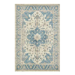 Tourima Eisblauer Schlafzimmer Teppiche, Kaschmir Waschbarer Teppich Blau, Teppich Waschbar In Waschmaschine, Flaumig Weich Orientalischer Teppiche, Für Bettvorleger Schlafzimmer Boho Teppicl Wohnzimm