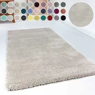 Esprit Relaxx ESP-4150 Hochflorteppich Ø 200 cm Beige