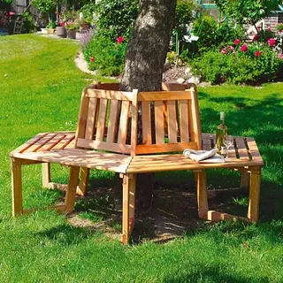 Promadino Baumbank 205 x 178 x 90 cm Braun