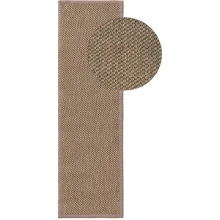 benuta Pure Sisalteppich Greta Grau 70x300 cm , Textil , Beton Optik , Rechteckig , 70x300 cm , Gots , für Fußbodenheizung geeignet , Teppiche und Böden, Teppiche