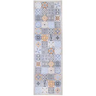 Primaflor Primaflor-Ideen in Textil Küchenläufer »MOROCCAN TILES, Made in Belgium« rechteckig 6,5 mm Höhe Fliesen Design, Ornamente, 50x150 cm, rutschhemmend, waschbar,