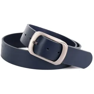 Anthoni Crown Damengürtel Leder 85 blau