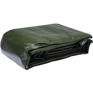 WERKA PRO Multifunktionstuch schwarz und grün 240 g/m2 5 x 8 m