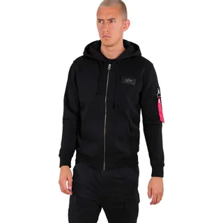 Alpha Industries Kapuzensweatjacke »Back Print Zip Hoody«, schwarz
