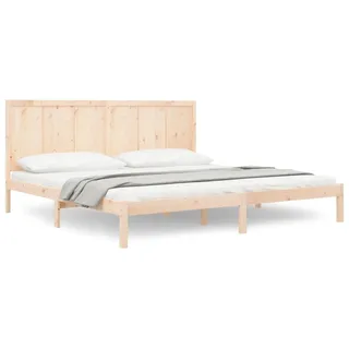 vidaXL Massivholzbett ohne Matratze 200x200 cm Kiefer - Braun