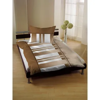 Gerald Wittmann Bettwäsche »Baumwoll-Seersucker« 2 Stk. tlg., braun