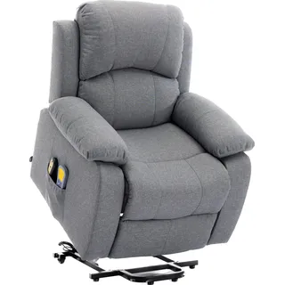 ASTAN HOGAR Ramón AH-AR30920GR Relaxsessel mit Selbsthilfefunktion (elektrische Liege, Massage und Therapie, Modell Ramón AH-AR30920GR, grau)