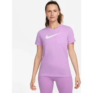 NIKE FD2884-532 W NK DF Tee Swoosh T-Shirt Damen Rush Fuchsia/Pure/Htr/White Größe XS