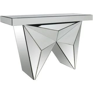 SalesFever Design-Konsole Konsolentisch 120 x 35,5 x 81 silber