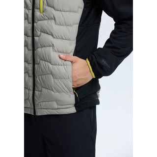 Funktionsjacke ICEPEAK "BYHALIA", Herren, Gr. 58, grau, Obermaterial: 100% Polyester, Jacken Funktionsjacke, atmungsaktiv, wasserabweisend, aus Polyester