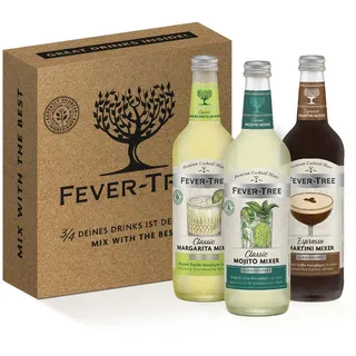 FEVER-TREE | Classic Mixer Set | Margarita, Mojito und Martini Mixer | Aromatisch, zitrusfrisch und spritzig | 3 x 500 ml