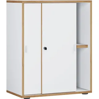 VCM Salia Aktenschrank 60 x 40 x 180, weiß