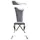 Esszimmerstuhl Amalia Polyester grau
