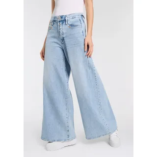 Herrlicher 5-Pocket-Jeans "Shyra Palazzo Denim" mit besonders weitem Bein, racy