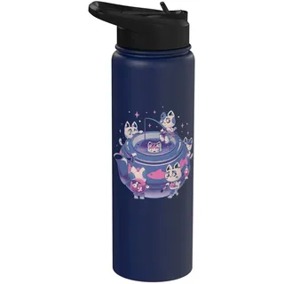 Viele Katzen im Tee, süße Teekanne, Kätzchen, EduEly Stainless Steel Insulated Water Bottle