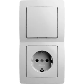 Kopp Schalter- Rahmen- & Steckdosen-Set Paris Sparpaket arktikweiß 15 Stück 990065007