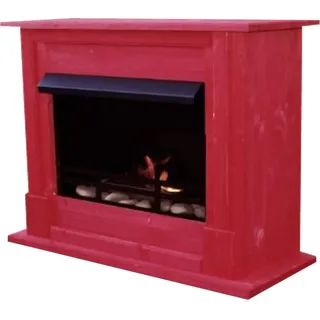 Emily Deluxe Ethanol und Gelkamin Modell Emily Deluxe Rot incl.1 L Brenner aus Edelstahl - Rot