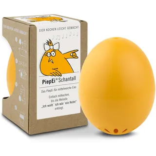 PiepEi Schantall für mittelweiche Eier - Singende Eieruhr zum Mitkochen | Zusammen mit den Eiern kochen: Spielt für mittelweiche Eier eine Melodie - Lustiger & funktionaler Eggtimer - Musik Kochei