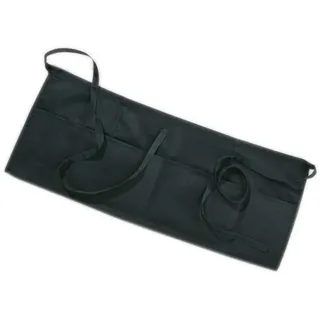 Garcia de Pou kurz Schürze mit 3 Taschen, 61 x 30 cm, Polyester, Schwarz, 61 x 30 x 30 cm