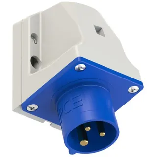 PCE 513-6 CEE-Wandgerätestecker 16A, 3polig 230V Twist, IP44 5136
